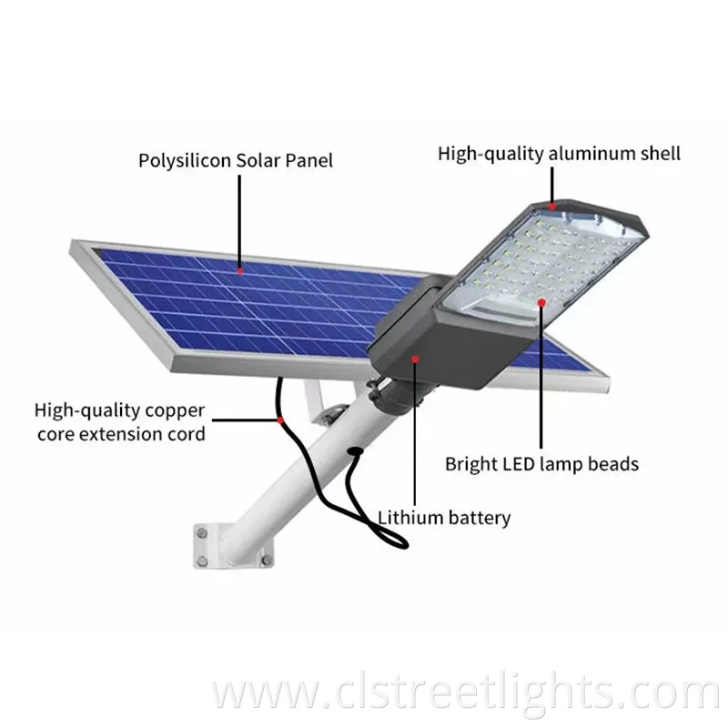 Outdoor Waterproof IP67 400W 600W 800W Split Type Solar Street Light